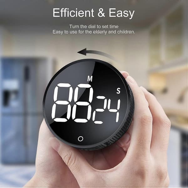 Digital Kökstimer, Visuell Timer Stor LED-Display Magnetisk Timer för Klassrum Matlagning Fitness Bakning Lärande Undervisning