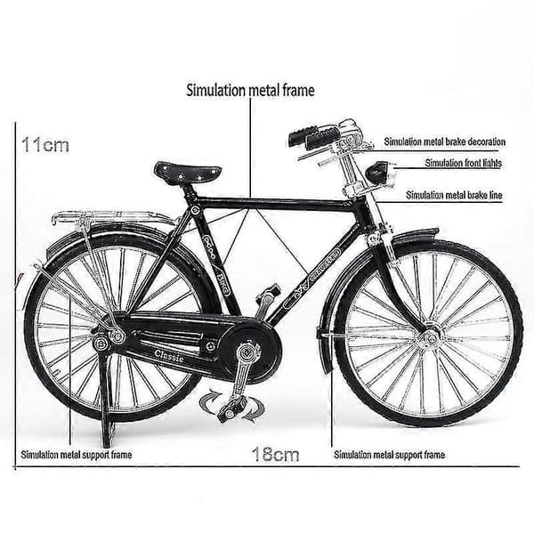 1:10 Legering Klassisk Retro Cykel Model Ornament -