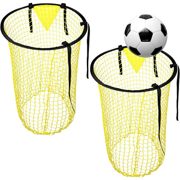 2 Pakkausta, vain verkko, Jalkapallo Top Bins -tauluverkko, Top Bins -jalkapallotauluverkko, Jalkapallotauluverkko Yellow