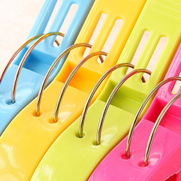 Strandstol Strandhandduksklämma 4-pack stora klämmor Pinnar Kraftig tvätt A