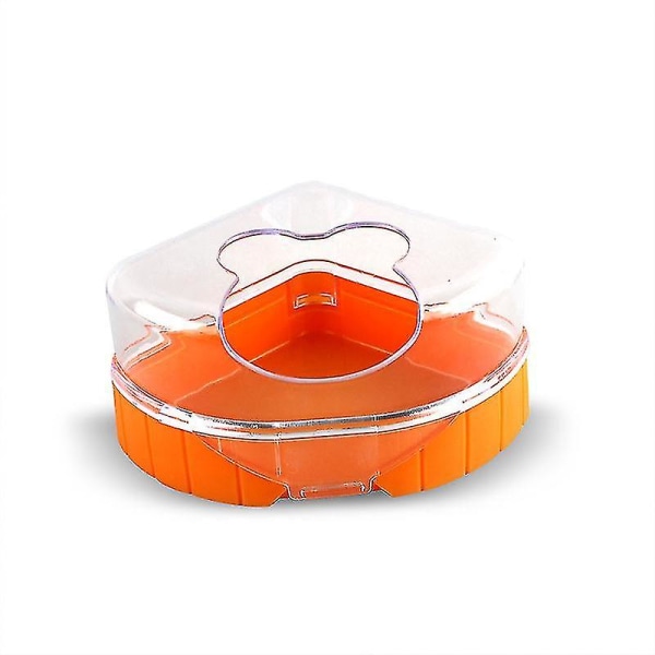 Hamsterbad, kompakt liten hamsterbastu för husdjur (1 st - Orange)
