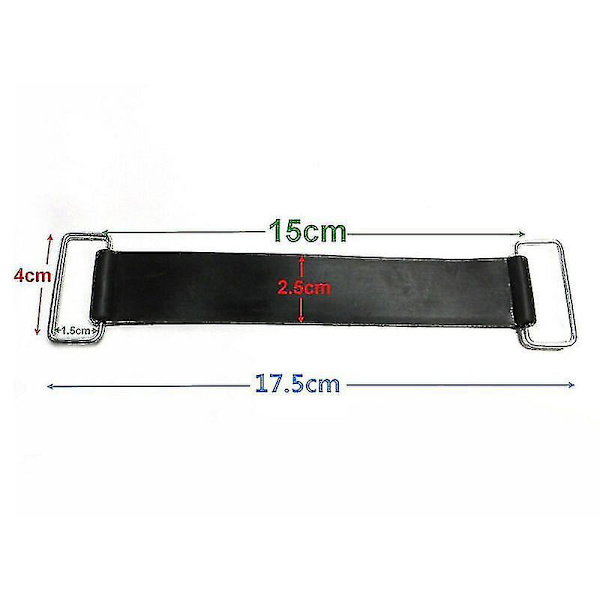 Motorcykelbatteri Gummi Strop Motorcykelbatterier Hurtig Holder Bælte. (sort) (2 stk)