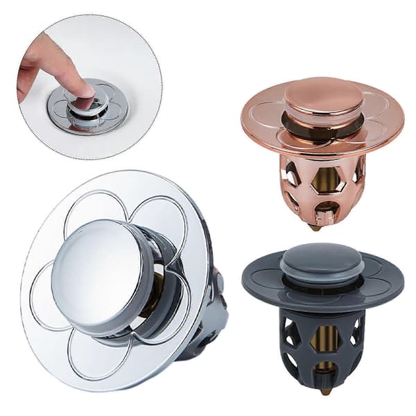 Vask Hoved Vand Lækage Stopper Vask Afløbsprop Kit Rustfrit stål Rose Gold