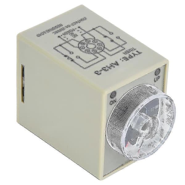 Ah3-3 Timerrelä Elektronisk Typ Justerbar Släppfördröjning Timerrelä 8 Stift 60min (110v) -Yx