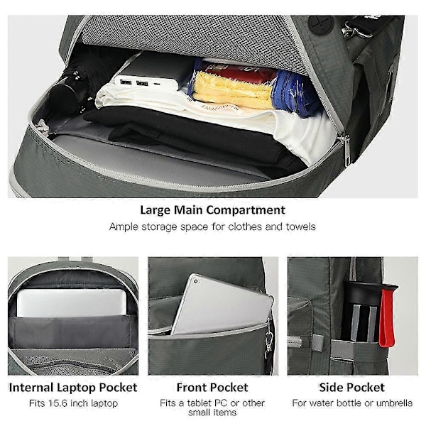 Lätt Ryggsäck Stol Combo Ryggsäck Med Vikbar Stol För Utomhus Camping Fiske Vandring Picknick Grill