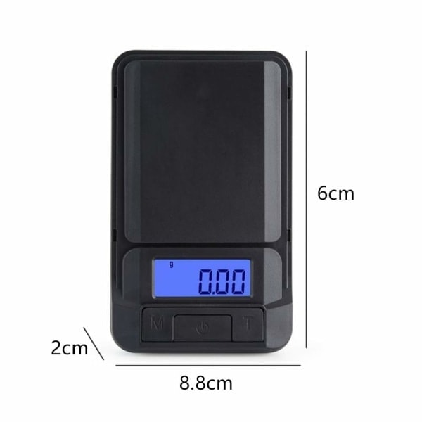 Digital vægt, 0,01 g Elektronisk høj præcision (500 g/0,01 g)