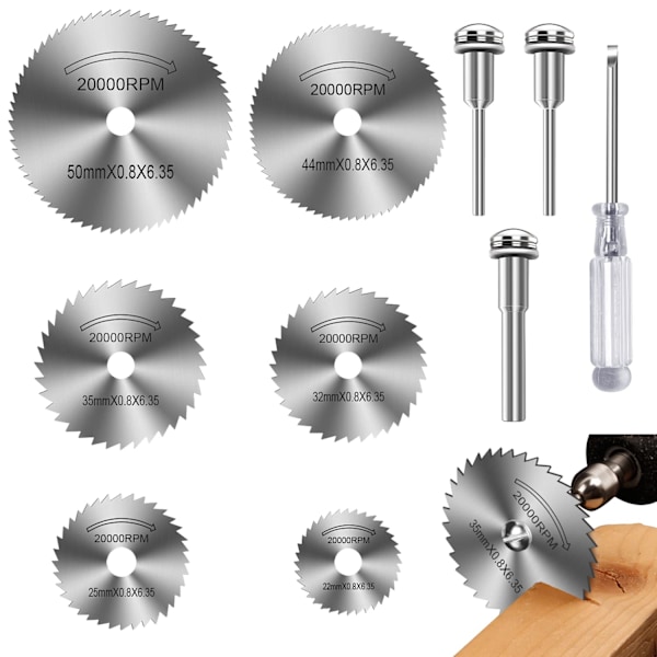 Dremel 6-delars HSS sågbladssats