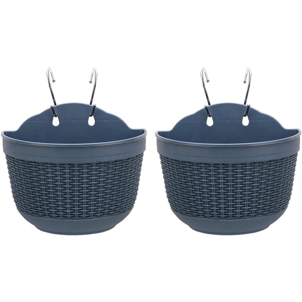 2 pcs plastic wall hanging flower pots, indoor flower baskets, home decoration flower stands