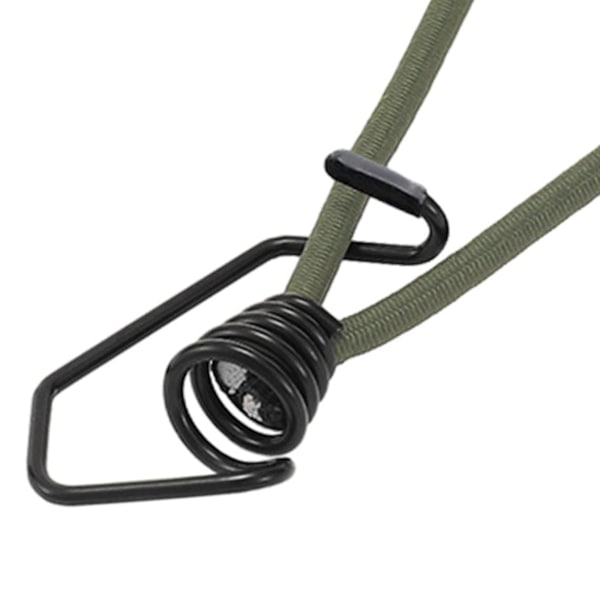 Joustoköysi koukulla 6mm Köysi Joustava Kuomukiinnikkeet Kuorma-autoihin Mainoksiin Retkeilyyn Musta Green 20cm