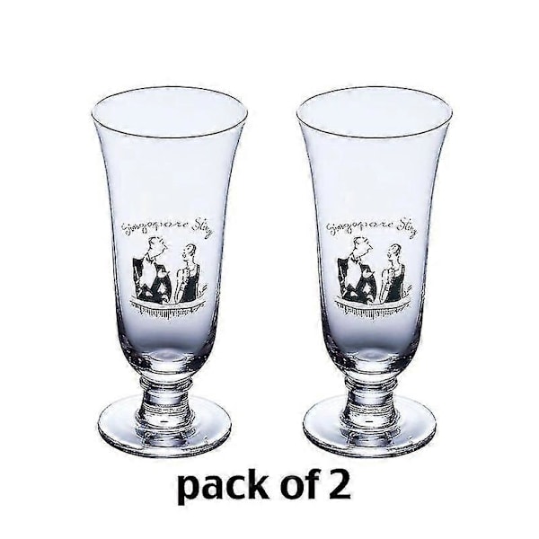 2 kpl Singapore Sling -lasi, Cocktail-lasit, Pitkät juomalasit, Mehulasisarja 2 kpl