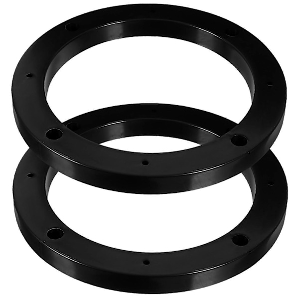 1 Pari Auton Kaiuttimen Välikekappale 6,5 Tuuman Kaiuttimen Sovitinrengas Ajoneuvon Kaiutintarvike Black 15.8X15.8X1.4CM