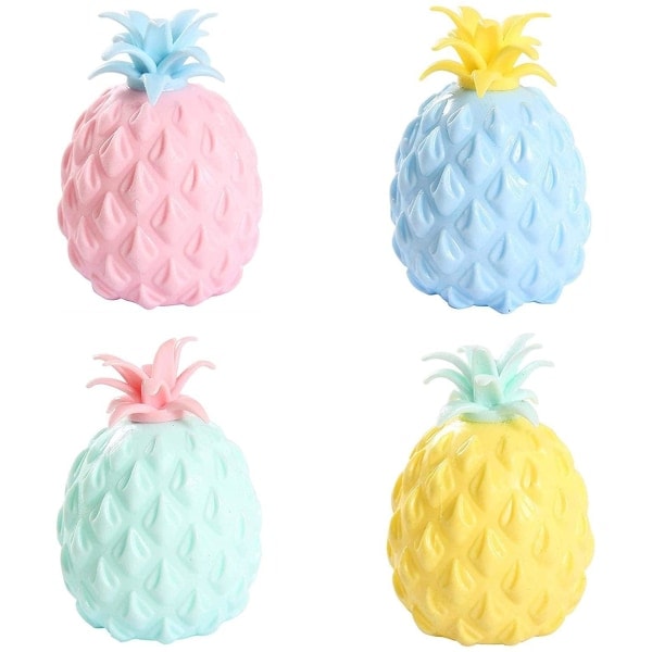 Fidget Toys Sinnesleksaker Tryckboll Ananas Frukt CE-godkänd Pink
