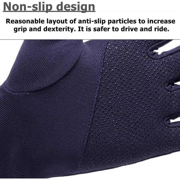 Halvfingerhandskar för män och kvinnor med touchfunktion, sommar UV-skydd solhandskar, cykel golf fiske fingerlösa handskar för utomhussporter