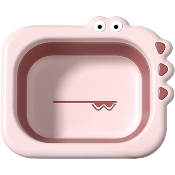 Hopfällbar tvättställ Hopfällbar babybadkar Hopfällbar diskho Bärbar babyflaska tvättställ Söt tecknad design