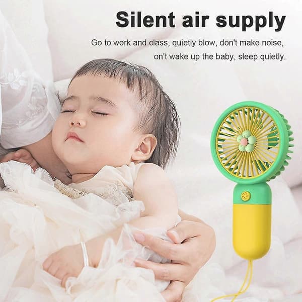 Ny blomst mini håndholdt ventilator - bærbar ventilator - usb-opbevaringsventilator style465