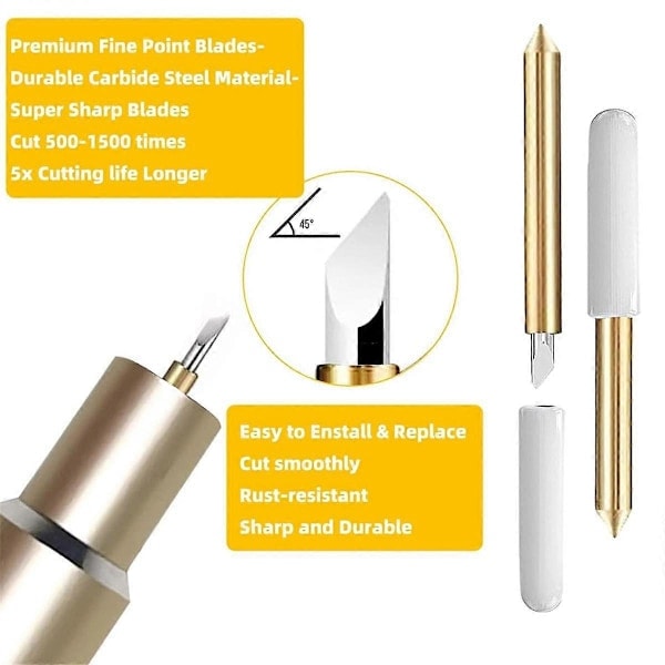 50 stk Premium Fine Point-blader for 3/Maker/Explore 3/Explore Air 2/Air/One/Venture, erstatningsblader