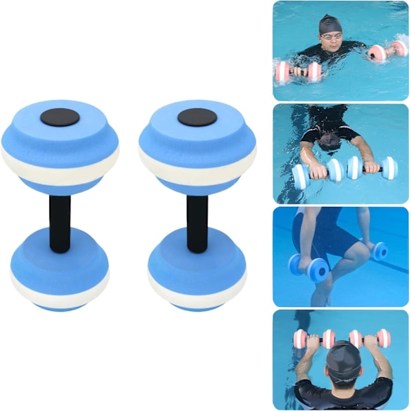 Pool Floats, Vattenhantlar för pool, Vattenträningsutrustning för pool, Skumhantlar, Vattenaerobicutrustning blue