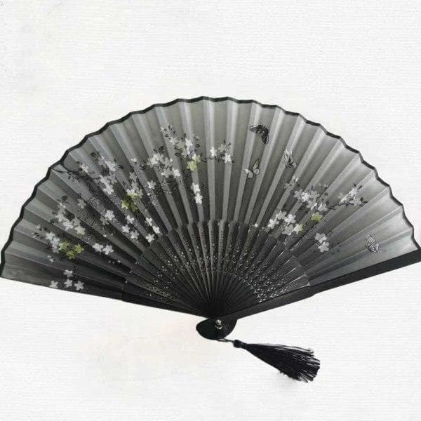 Silkefifte med dusk - Assorterte farger Black Bamboo