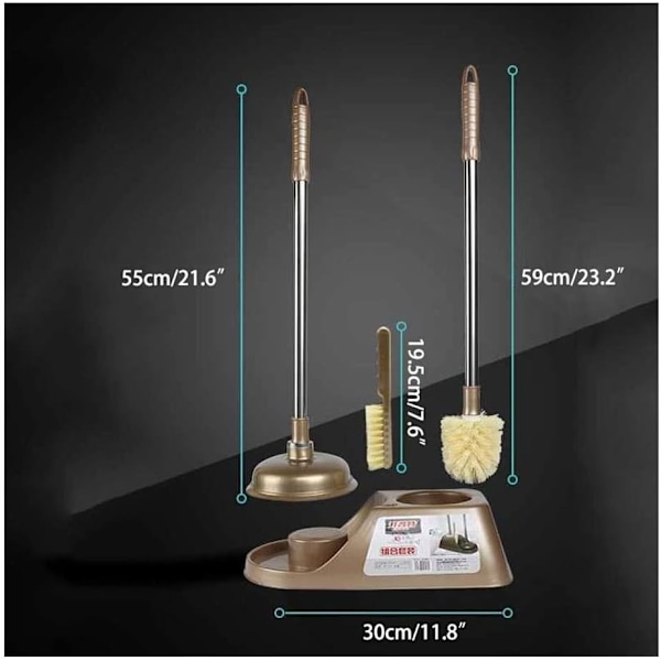 Toiletbørste med Holder Toiletbørste og Holder Toiletbørste og Holder Sæt, Toiletprop og Skål børste Combo