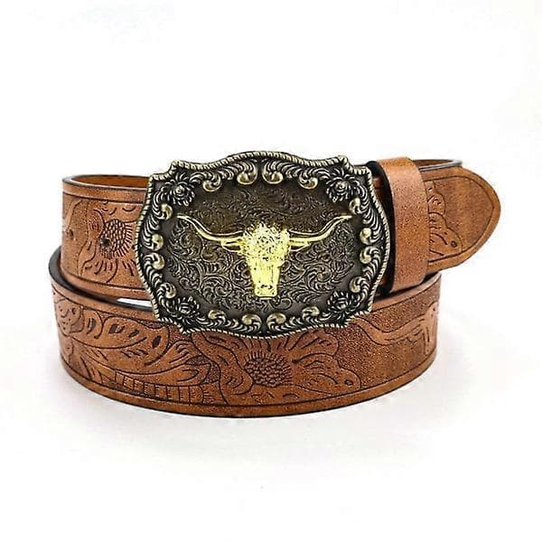 Western Cowboy Bæltespænde Herrebælte 125cm