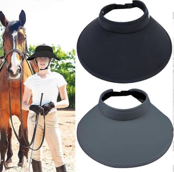 2-pack ridhjälmsvisir, solskydd för ridhjälm, strandvisirhattar med bred brätte
