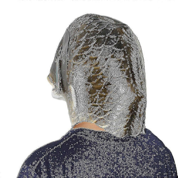 Svart Fiskemaske Latex Dyrehodemaske Grå Fiske Kostyme Hodeplagg Maskerade Fest Voksen