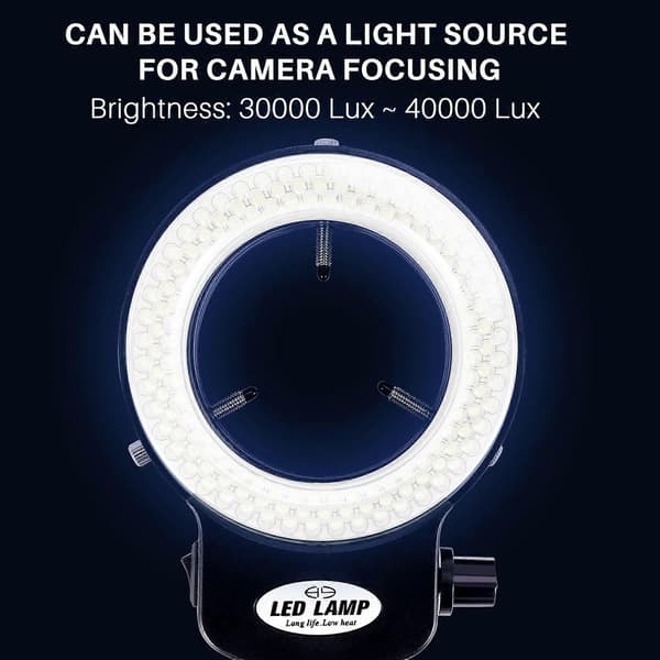 144 LED miniscope ringlys ringlys 0 - 100% justerbar lampe til miniscope ringlys
