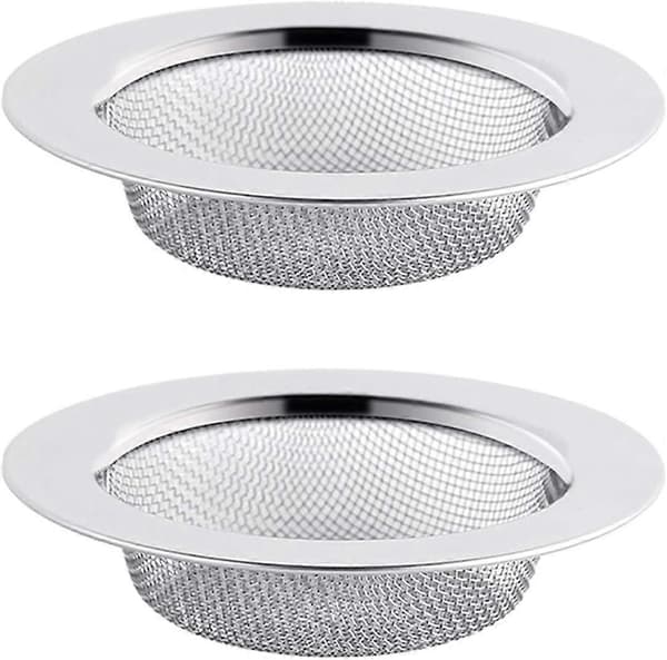 Hårfilter til badeværelse i rustfrit stål, afløbsdæksel, køkkenvaskprop, si, hulafdækning 11.5cm