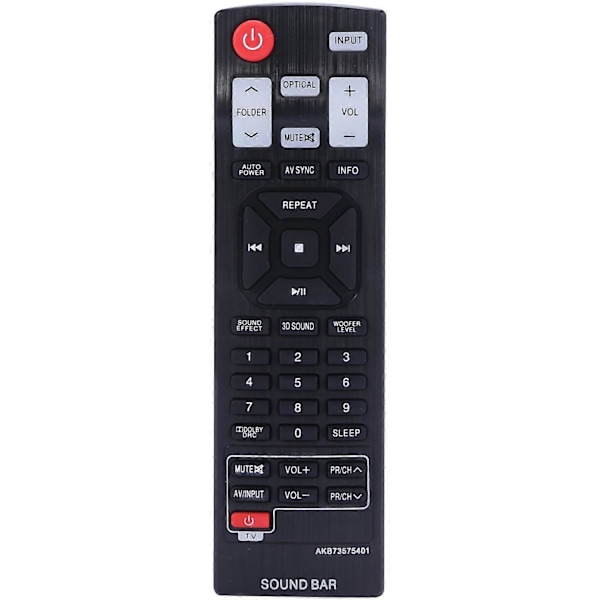 Fjernkontroll Akb73575401 for Lg Sound Bar Nb2430A Nb4540 Nb5540A Nb5541