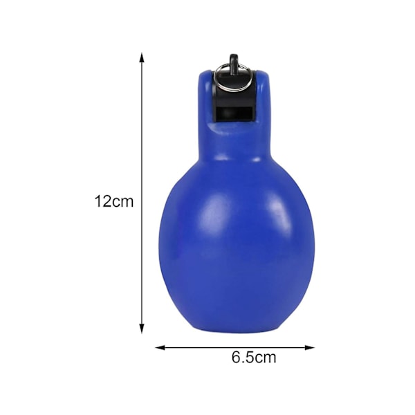 2 Stycken Handpress Visselpipor Högljudda Sportvisselpipor för Vandring Inomhus Utomhus gul och röd yellow and blue 12cmx6.5cm