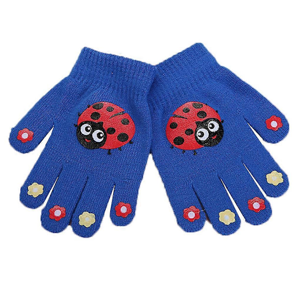 Barnehansker Vinter Strikkede Hansker Elastiske Hel-fingerhansker Votter for Gutter og Jenter style 3