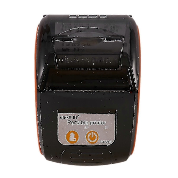 Pt210 58 mm Bluetooth-lämpötulostin Kannettava Langaton Kuittikone Yhteensopiva Windows Android Ios Eu-dt
