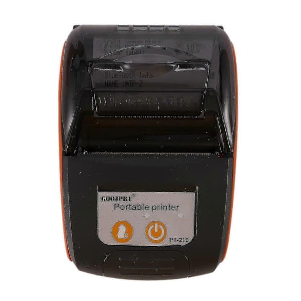 Pt210 58mm Bluetooth Termisk Printer Bærbar Trådløs Kvitteringsmaskine Kompatibel Windows Android Ios Eu-dt