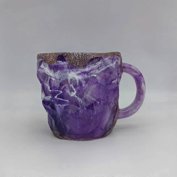 Mineral Krystal Kaffeekrus, Flerfarvet Mineral Krystal Kaffeekrus, Elegant Krystal Gave til Hjem & Kontor HOT