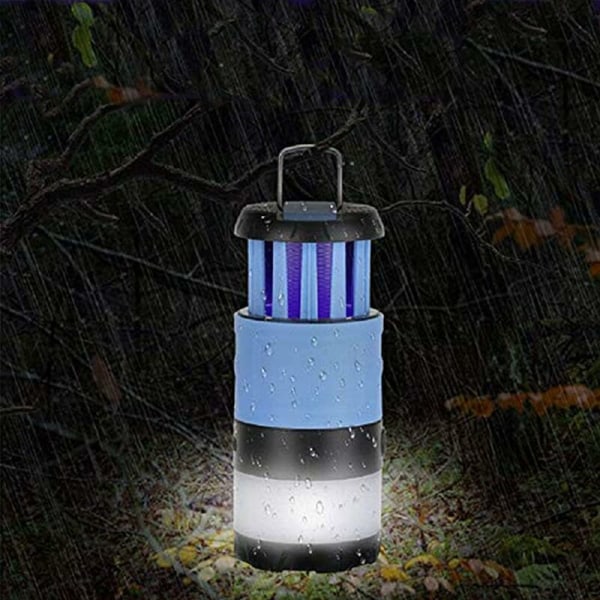 Vattentät LED Campinglampa, Myggdödande lampa, USB Laddningsbar Utomhus Tältlampa, Bärbar Lykta, för inomhus och utomhus