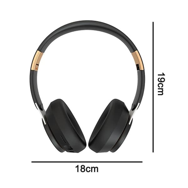 Trådlösa Över-Öron Hörlurar, Bluetooth Hörlurar med Mikrofon red
