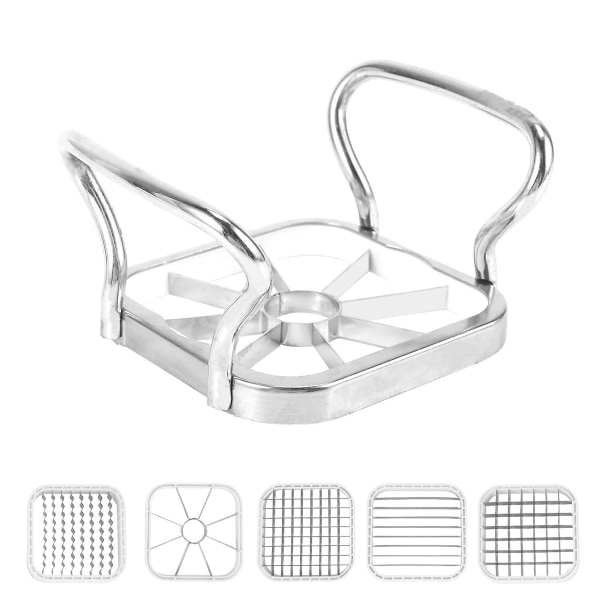 5-in-1 Stainless Steel Potato Cutter Potato Chopper Fruit Cutter French Fries Machine French Fries Tool Kit