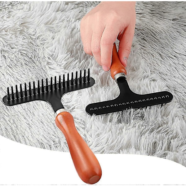Tæpperive, Håndholdt Tæpperive, Gør Tæpper Fluffy Igen, Rengør Hår, Lad Tæppet Genvinde Blødhed 1pcs