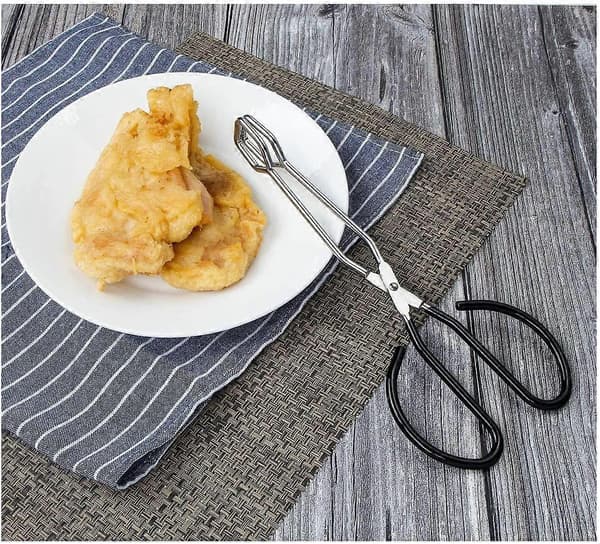 Ekstra lang saksetang 41 cm rustfritt stål grilltang