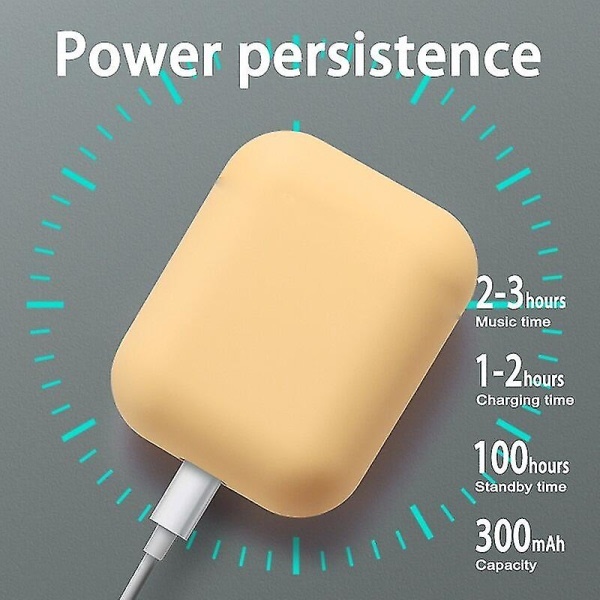 Vanntett Bluetooth sportsheadset kompatibelt med iPhone, Samsung, Huawei og OnePl White