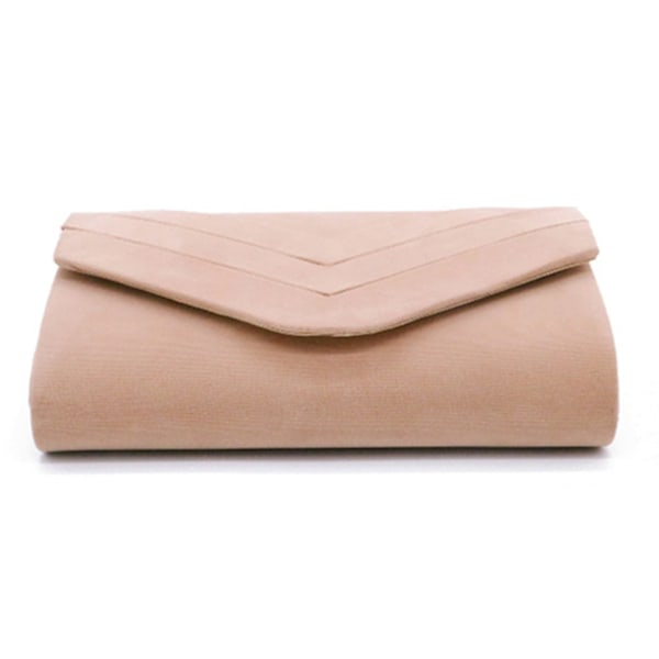 Snygg Clutch i Konstläder i Kuvertmodell för Bröllop, Kväll, Fest, Handväska White