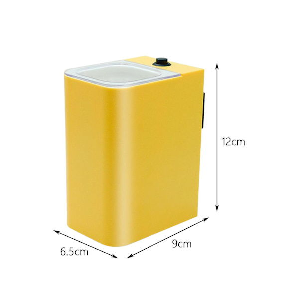 Kalastusvalaisin videoiden kuvaamiseen ulkoseikkailuissa, valaisee kalastusvieheet, musta Yellow 9x6.5x12cm