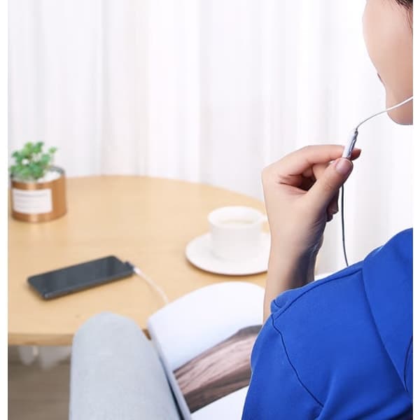 USB-C til 3,5 mm Aux Audio Adapter Grå