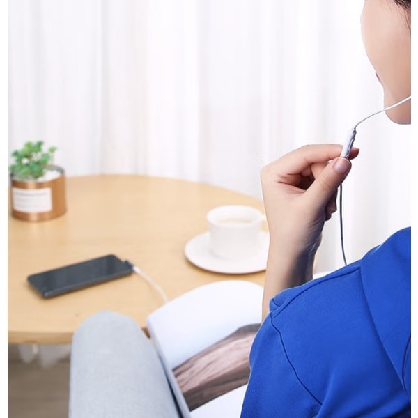 USB-C till 3.5mm Aux Ljudadapter Grå