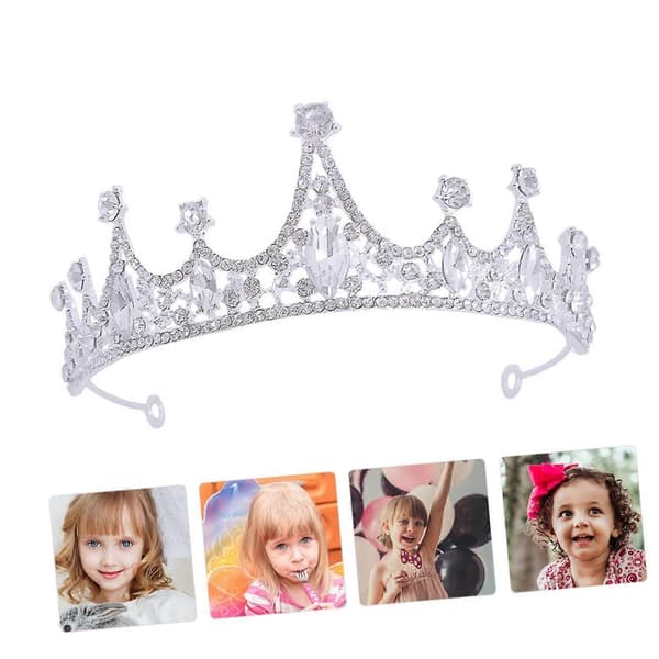 Prinsessehårbøyle for barn Hårtilbehør Bryllupshodeplagg