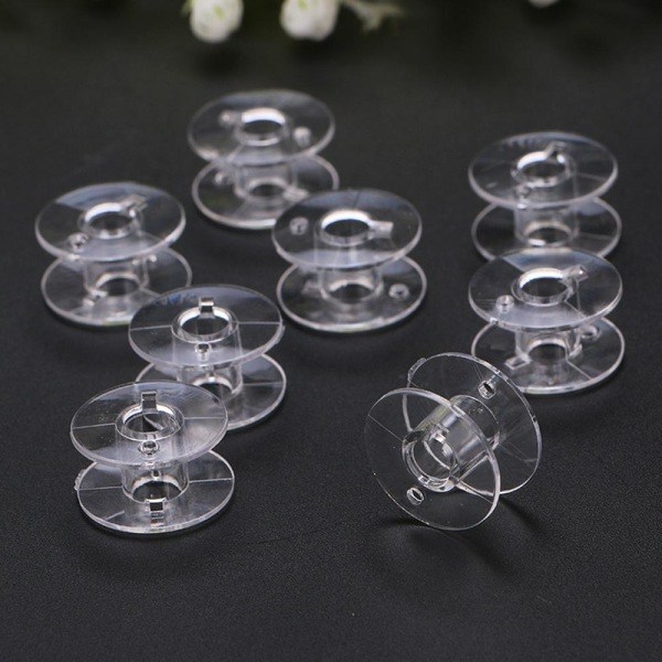 Symaskinsbobiner - 10-pack - Transparent