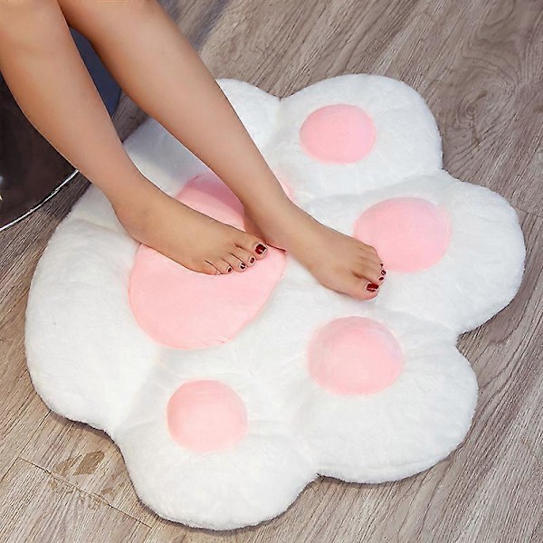 Petal Foot Karhun Tassu Pehmo Lantiotyyny Syksy ja Talvi Paksuuntunut Lämmin Kissan Kynsi Tuolin Tyyny Makuuhuoneen Lattiamatto blue 80*70cm
