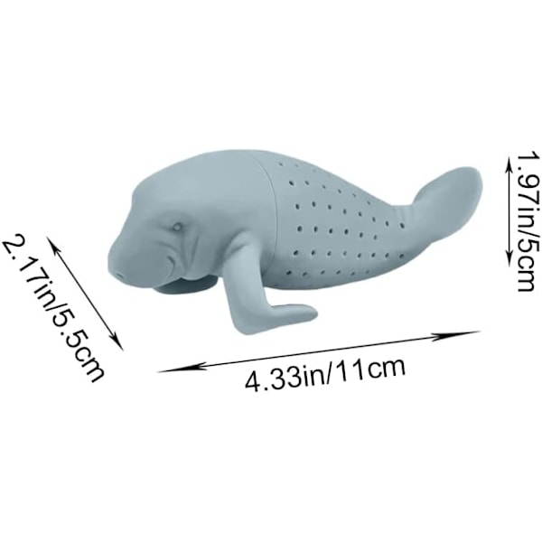 Te-infuser i Silikon - Dyreformet Te-si - Til Hjemmet, Kontoret og Rejser