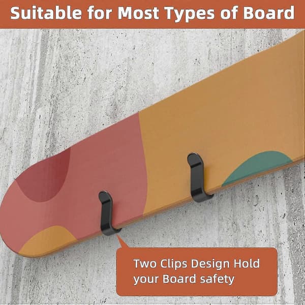 Horisontella väggfästen för snowboard, snowboardväggställ för förvaring av snowboard, snowboarddisplay [MI]
