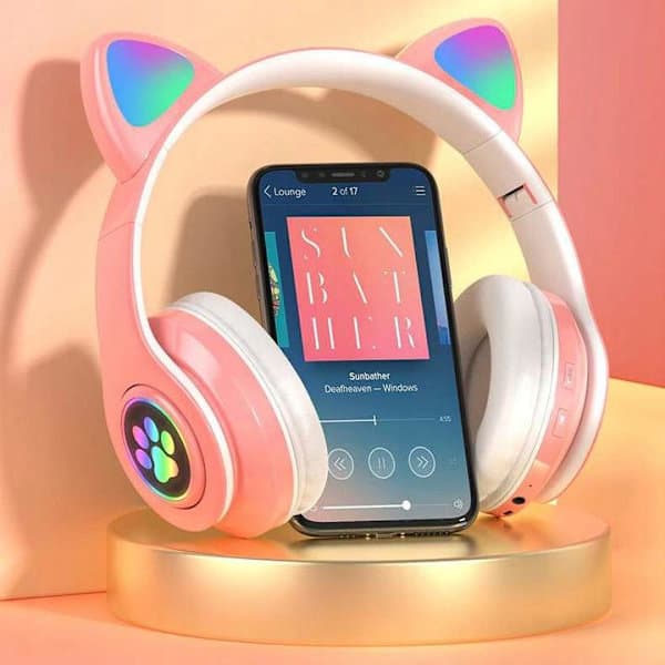 Kat øre headset trådløse kat bluetooth hovedtelefoner